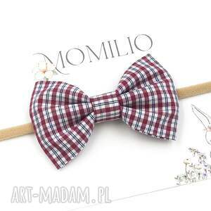 Prezent Opaska do włosów kokarda w kratkę Charlotte