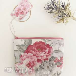kosmetyczka saszetka organizer vintage kwiaty - Zapętlona Nitka