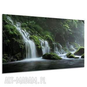 Obraz na płótnie wodospad w tropikalnym lesie 120x80 cm
