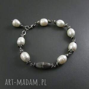 ręcznie robione bransoletka z perły