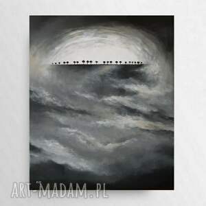 drzewa - obraz akrylowy formatu 60/50 cm, płótno