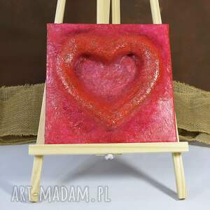 Prezent Serce w Trójwymiarze - ekspresyjna tekstura i emocje
