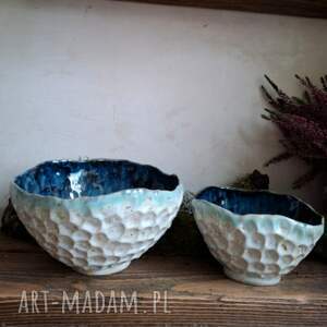 zestaw dwóch misek - morskie, muszle pomysł na prezent, miski prezent