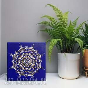 obraz mandala gwiezdna świątynia światła z intencją m052 płótnie