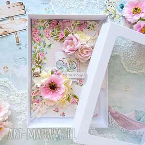 scrapbooking kartki kartka bee happy, okolicznościowa w pudełku