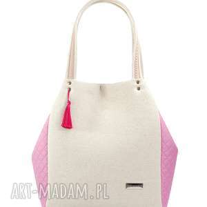 handmade torebki torebka lniana simple 137