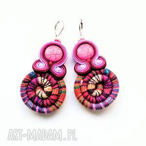 lilly masai kolczyki sutaszowe