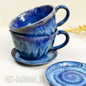 azulhorse filiżanki klasyczne 2 szt do kawy herbaty meluzyna 310 ml