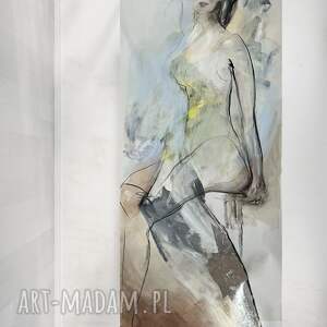 Lady 130x60cm - kobieta duży obraz, obrazy do salonu