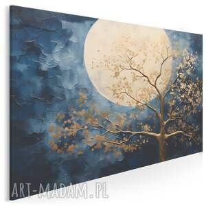 vaku dsgn obraz do salonu - drzewo księżyc nocny pejzaż 70x50 cm 106301