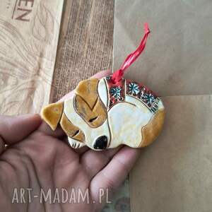 jrt zawieszka, ceramika piesek, jack rusell terrier