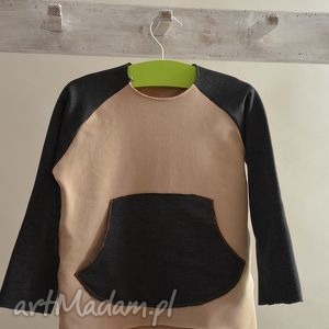 handmade bluza basic karmelowy beż