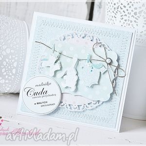 ręczne wykonanie scrapbooking kartki kartka z okazji narodzin dziecka