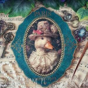 dekoracyjny medalion w stylu prowansalskim, decoupage, vintage, shabby chic