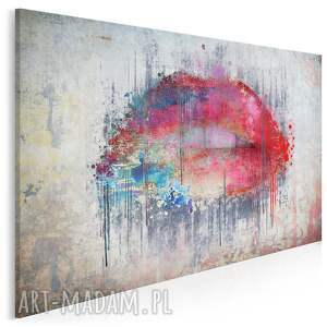 obraz na płótnie - abstrakcja usta do salonu urody 70x50 cm 23101, pop