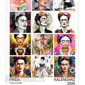 kalendarz 2026 frida 15x21 cm prezent, prezent