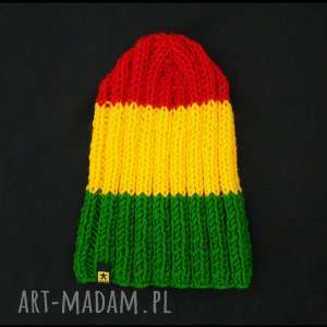 czapka rasta unisex, kolorowa uniwersalna prezent