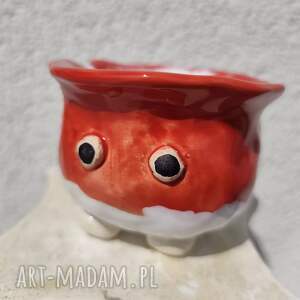 Ceramiczna osłonka na zioła Rzodkiewka handmade
