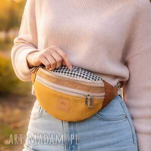 miodowo brązowa nerka z nubuku nevada no2 niej torebki