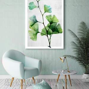 obraz drukowany na płótnie roślina miłorząb japoński 70x100cm 03135, styl boho