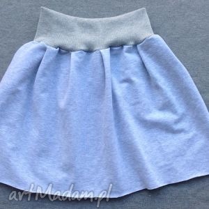 dresowa spódniczka ze sciągaczem, bawełna mini