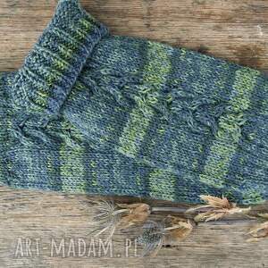 pracownia launico getry, podkolanówki, długie, wełniane - cieniowane