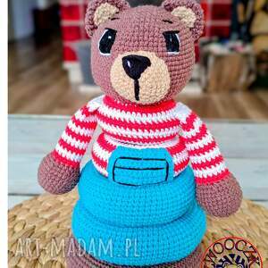 zabawka, wieża, szydełkowy miś