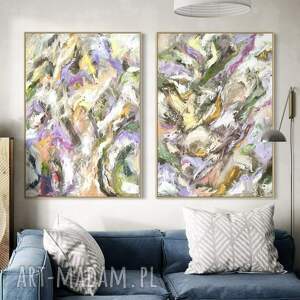 zestawy obrazów 100x70 cm, kolorowe obrazy abstrakcja na płótnie, wydruk