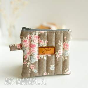 mini kosmetyczka, eko prezent pokrowiec na klucze, drobiazg dla kobiety