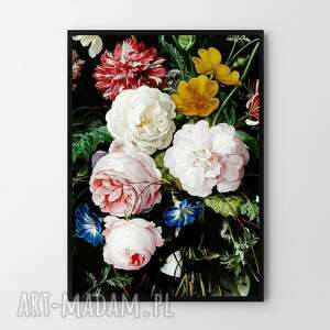 plakat obraz kwiaty vintage 50x70 cm b2