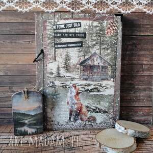 Prezent Stylowy notes z liskiem🦊, pamiętnik sekretnik