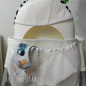 organizer do krzesełka ikea-antilop9 ecru, karmienie niemowlaka blw