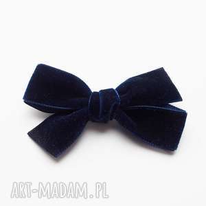 handmade ozdoby do włosów spinka do włosów kokarda velvet bow