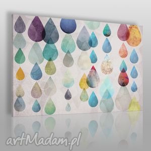 obraz na płótnie - kolorowe krople - 120x80 cm - VAKU DSGN obrazy
