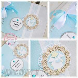 handmade scrapbooking albumy album na chrzest święty