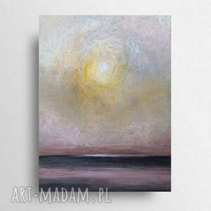 pejzaż - rysunek formatu A4, pastele olejne