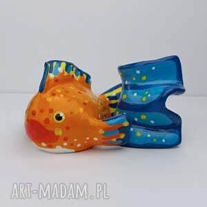 Figurka Ryba Bojownik Syjamski Ręcznie malowana mała