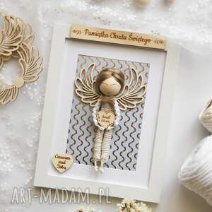 pamiątka chrztu świętego dla chłopca #2 aniołek chłopiec prezent na chrzest