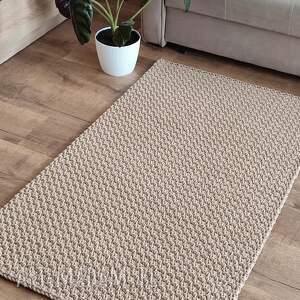 Dywan ze sznurka szydełkowy 70x130 cm - prostokątny boho do salonu i sypialni art-Madam.pl
