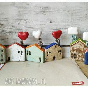 handmade ceramika mix domków z dodatkami