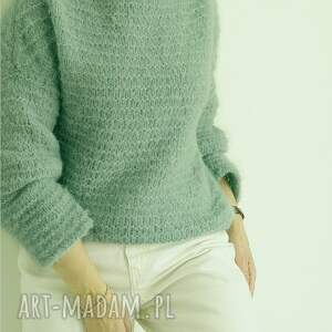 sweter kukoma z półgolfem lekki pod płaszcz alpaka