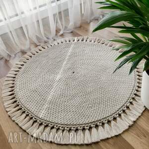 sznurkowy dywan na indywidualne zamówienie ze sznurka, boho styl