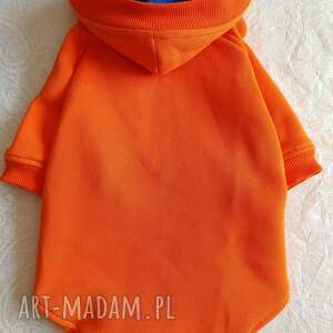 handmade zwierzaki energetyczna pomarańczowa bluza dla psa lub kota XXS - XXL