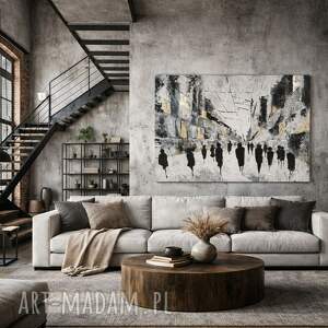 people nowoczesny obraz abstrakcja strukturalna xxl duży obrazy