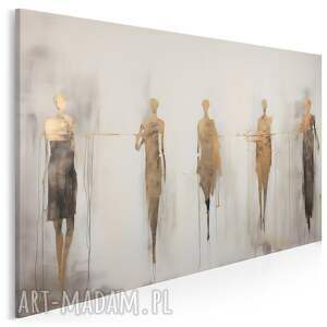 Obraz na płótnie - ABSTRAKCJA POSTACIE LUDZIE STYLOWY - 70x50 cm