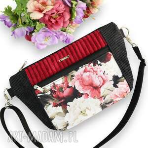 Prezent Listonoszka nerka sztruksowa, sztruks, wodoodporna, saszetka