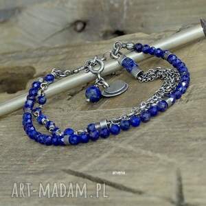 hand made lapis lazuli - bransoletka