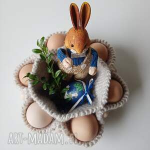 ręczne wykonanie dekoracje wielkanocne na jajka/wielkanocny/ozdobny koszyczek
