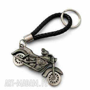 brelok skórzany MOTOCYKL SILVERADO II czarny, do kluczy