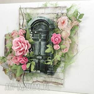 handmade scrapbooking albumy dom róż
